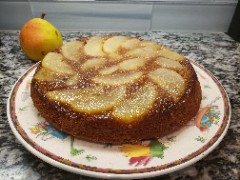 Pear Spice Upside-Down Cake