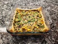 Butternut Squash and Spinach Tofu Quiche