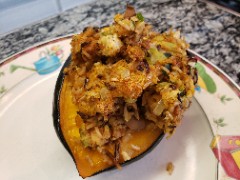 Wild Rice Stuffed Acorn Squash